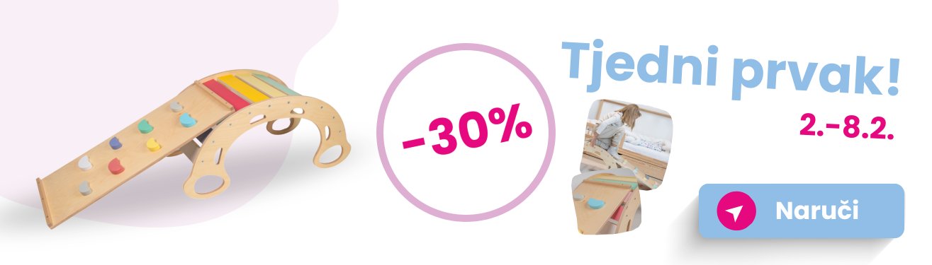 Drvena Montessori ljuljačka 5u1 sa daskom 2u1