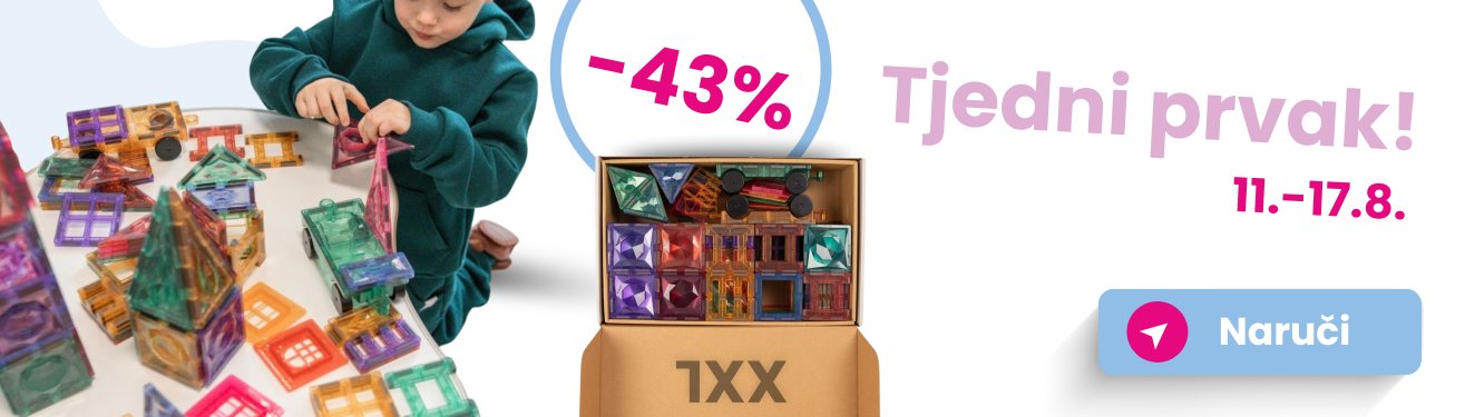 EliFix magnetne kocke za djecu - 188 dijelova