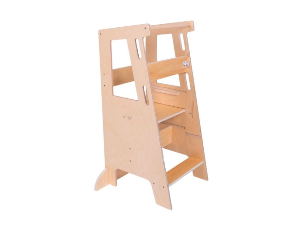 Rastući toranj za učenje za djecu 3u1 90 cm sa stabilizirajućim elementima