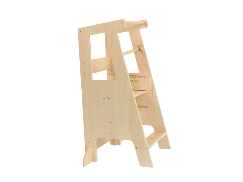 Rastući toranj za učenje 3u1 sa stabilizacijom - od bukve