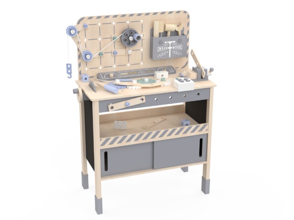 Drvena dječja radionica XXL s priborom