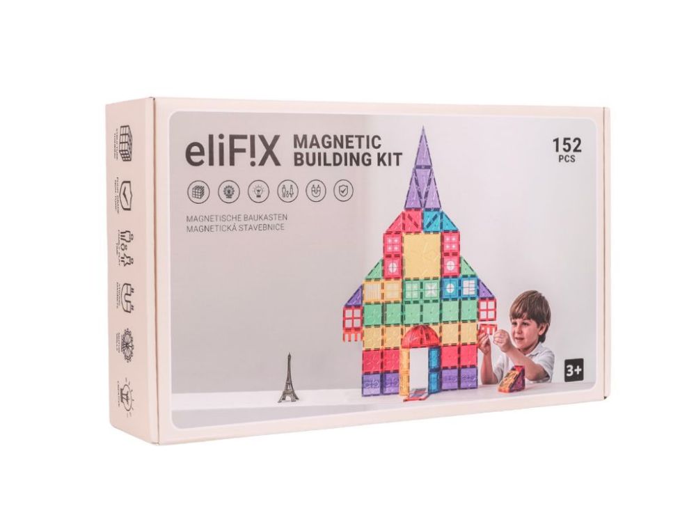 EliFix magnetski set za gradnju - listovi 152 komada
